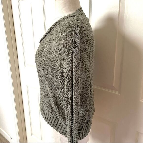 Kensie olive green long sleeved sweater S - Picture 3 of 13